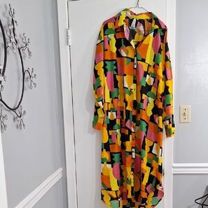 Live 4 Truth Multicolor Abstract Dress